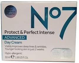 Boots No7 Protect & Perfect Intense ADVANCED Day Cream 50ml With 15 SPF FOR VISIBLY YOUNGER LOOKING SKIN