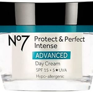 Boots No7 Protect & Perfect Intense ADVANCED Day Cream 50ml With 15 SPF FOR VISIBLY YOUNGER LOOKING SKIN