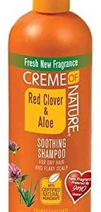 Creme of Nature Soothing Shampoo for Dry Hair and Flaky Scalp, Red Clover and Aloe, 15.2 Ounce