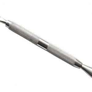 KM-Nails Cuticle Pusher with Rounded Sides Stainless Steel Pro Pusher