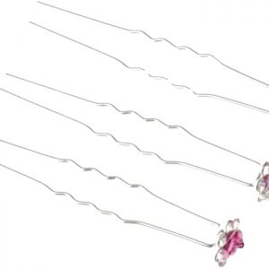 contever® Elegant 20 Pieces for Women Artificial Diamond Suite u-en Form of Hairpins Hair Clips Rosado