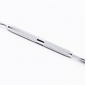 KM-Nails Cuticle Pusher with Rounded Sides Stainless Steel Pro Pusher