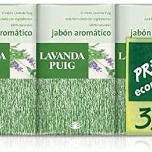 Agua Lavanda Puig aromatic soap 100% natural ingredients-3 x 125g
