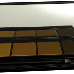 IB Infinitive Beauty Professional Compact 4 Part Eyebrow Eye Brow Powder Palette Kit With Mirror & Brush- 4 Shades & Colours