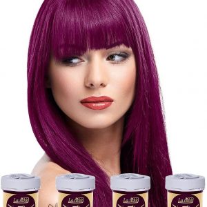 La Riche Unisex Adult’s Directions Colour Hair Dye 4 Pack – One Size, (Dark Tulip)