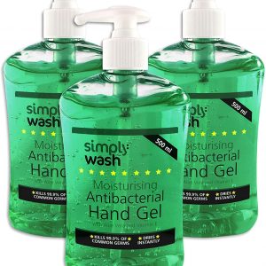 Antibacterial Hand Gel Pump Bottle – Triple Pack