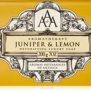 Aromas Artisanales De Antigua Aromatherapy Juniper and Lemon Soap 200g