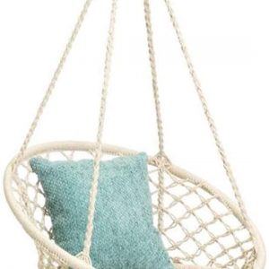 Mertonzo Hammock Swing Chair for 2-16 Years Old Kids,Handmade Knitted Macrame Hanging Swing Chair for Indoor,Bedroom,Yard,Garden- 230 Pound Capacity