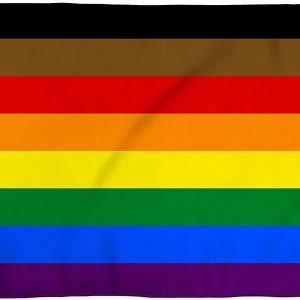 Philly Rainbow 3×5 Foot LGBTQ+ Pride Flag – Bold Vibrant Colors, UV Resistant, Golden Brass Grommets, Durable 100 Denier Polyester, Mighty-Locked Stitching – Perfect for Indoor or Outdoor Flying!