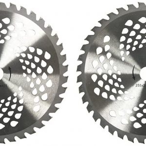 KNKPOWER 2pk 10″ 40 Teeth Carbide Blades for Brush Cutter, Trimmer, Weed Eater Blade, Bore 1″