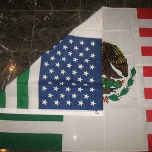 3×5 Feet USA Mexico Combination Flag Mexican American Friendship 3’x5′ Flag with grommets