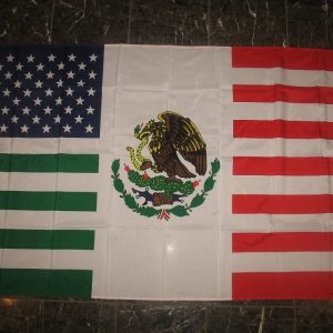 3×5 Feet USA Mexico Combination Flag Mexican American Friendship 3’x5′ Flag with grommets