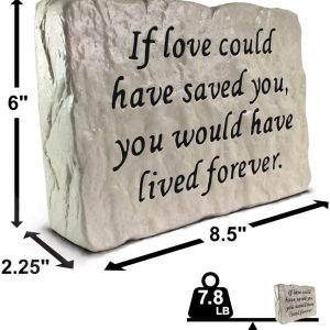 RocksOnly If Love Could Have Saved You – Memorial Stone (7.8 LB)