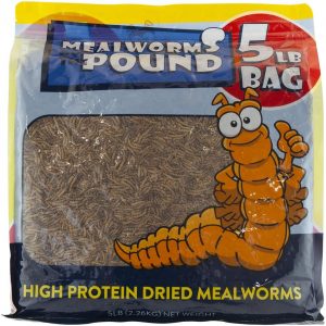 MBTP Bulk Dried Mealworms – Treats for Chickens & Wild Birds (5 Lbs)