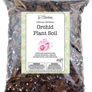 Orchid Potting Mix, Hand Blended All Natural Potting Soil Media for Orchid Plants, Fast Draining Healthy Media for Planting or Orchid Repotting- 2qts