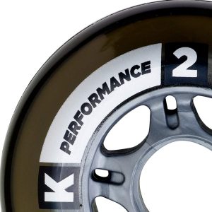 K2 Skate Performance 82A 8 Wheel Pack with ILQ 7 Bearings, 80mm,