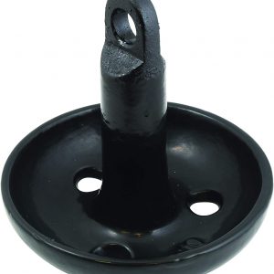 Attwood 9942B1 Solid Cast Iron Mushroom Anchor for Boats and Kayaks – 10 Pounds, Black, PVC-Coated Finish