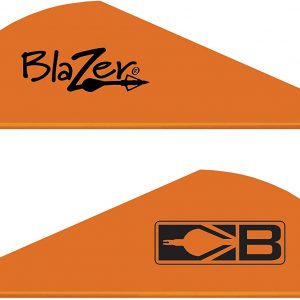 Bohning 10831NO2 Blazer Vanes 2-Inch, Neon Orange, 36-Pack