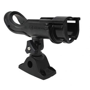 Attwood 3005.0185 5009-4 Heavy Duty Adjustable Rod Holder with Combo Mount, Black Finish