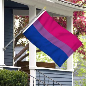 Bisexual 3×5 Foot LGBTQ+ Pride Flag – Bold Vibrant Colors, UV Resistant, Golden Brass Grommets, Durable 100 Denier Polyester, Mighty-Locked Stitching – Perfect for Indoor or Outdoor Flying!