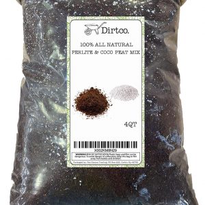 Coco Peat and Perlite Potting Mix, Loose Coconut Coir and Perlite, Potting Mix Peat and Perlite, 4qt