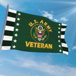 Bonsai Tree 3×5 Feet Us Army Veteran Flag – Vivid Color and Fade Resistant and Double Sided – Military Flags Polyester with Brass Grommets American Home Decorations
