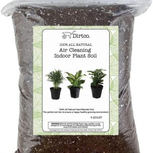 Air Cleaning Indoor Plant Soil Mixture, Gardening Soil Amendment and Clean Air Plant Soil Media, 4qt