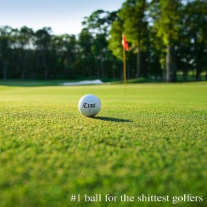 Shanker Golf Balls – Rude Trick Balls with Funny Sayings (Sleeve of 3, Novelty Gag, Playing Quality) – The #1 Ball for The Shittest Golfers – 2nd Edition