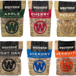 Western Wood Smoking Chip Variety Pack of 6, 180 cu in per Bag