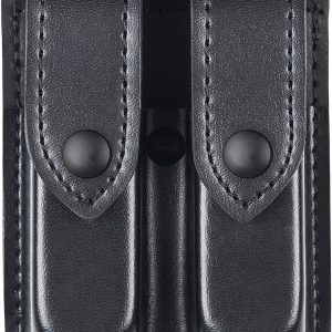 Safariland Duty Gear Glock 17, 22, Black Snap Double Handgun Magazine Pouch (Plain Black)