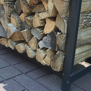 The Woodhaven 4 Foot Firewood Log Rack with Cover