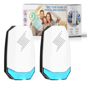 Ultrasonic Pest Repeller for Indoor Plug-in – Ultrasonic Rodent Repeller Anti Mosquitoes, Spiders, Flies, Bugs, Ants, Roaches, Eco-Friendly Pest Control Ultrasonic Mouse Repeller (2 Packs)