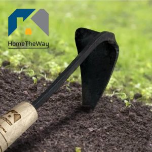 HomeTheWay Korean Garden Hand Tool with Safety Cover/Hoe/Garden plow/Weeding Sickle/Weeding Farming Tool- Youngju Daejanggan Master Homi Hand-Made Hoe,M Size